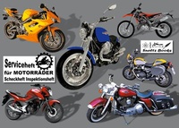 Abbildung von: Serviceheft für MOTORRÄDER - Scheckheft Inspektionsheft - BoD - Books on Demand