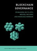 Cover: Blockchain Governance - MIT Press