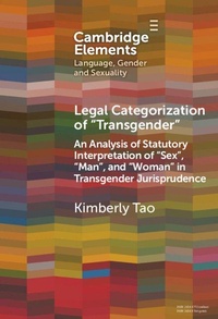 Enlarge image Cover: Legal Categorization of 'Transgender' - Cambridge University Press