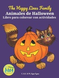Cover: The Happy Lines Family Animales de Halloween Libro para colorear con actividades - Little Book Farmers the Happy Lines Family
