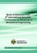 Cover: Book of Abstracts from 9th International Scientific Conference on Advances in Mechanical Engineering - Trans Tech Publications Ltd