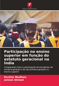 Cover: Participacao no ensino superior em funcao do estatuto geracional na India - Edicoes Nosso Conhecimento