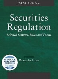 Enlarge image Cover: Securities Regulation, Selected Statutes, Rules and Forms, 2024 Edition - West Academic Press