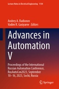 Cover: Advances in Automation V - Springer