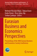 Cover: Eurasian Business and Economics Perspectives - Springer
