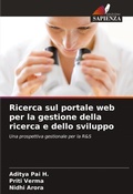 Cover: Ricerca sul portale web per la gestione della ricerca e dello sviluppo - Edizioni Sapienza