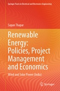 Cover: Renewable Energy: Policies, Project Management and Economics - Springer