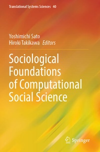 Enlarge image Cover: Sociological Foundations of Computational Social Science - Springer