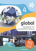 Cover: global 4. Geographie und wirtschaftliche Bildung, Arbeitsheft - &Ouml;BV 3-209