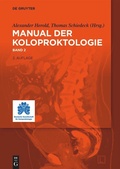Cover: Manual der Koloproktologie - De Gruyter