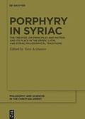 Cover: Porphyry in Syriac - De Gruyter