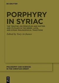 Abbildung von: Porphyry in Syriac - De Gruyter