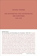 Cover: Die Entstehung und Entwicklung der Eurythmie 1920-1922 - Rudolf Steiner Verlag
