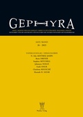 Cover: Gephyra 26, 2023 - Phoibos Verlag