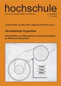 Cover: Vermittelnde Expertise - Institut f. Hochschulforschung Wittenberg