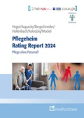 Cover: Pflegeheim Rating Report 2024 - medhochzwei Verlag