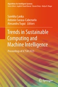 Cover: Trends in Sustainable Computing and Machine Intelligence - Springer