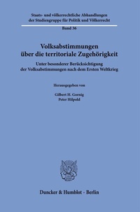 Abbildung von: Volksabstimmungen über die territoriale Zugehörigkeit. - fibre
