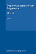Cover: Tragicorum Romanorum Fragmenta. Vol. IV - Vandenhoeck & Ruprecht