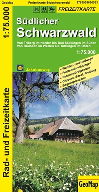 Abbildung von: Südlicher Schwarzwald - Rad- und Freizeitkarte - GeoMap