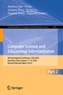 Cover: Computer Science and Educational Informatization - Springer