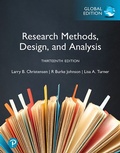 Cover: Research Methods, Design, and Analysis, Global Edition - Pearson Education Limited