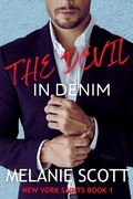 Cover: The Devil In Denim (The New York Saints, #1) - emscott enterprises