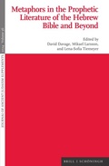 Cover: Metaphors in the Prophetic Literature of the Hebrew Bible and Beyond - Brill Deutschland