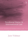 Cover: Territorial Status in International Law - Hart Publishing