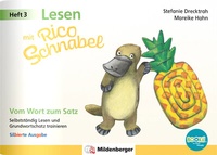 Abbildung von: Lesen mit Rico Schnabel, Heft 3: Vom Wort zum Satz - silbierte Ausgabe, für BOOKii® - Mildenberger Verlag GmbH