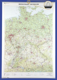 Abbildung von: Übersichtskarte Deutschland 1 : 750 000 - Bundesamt f. Kartographie u. Geodäsie