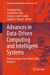 Enlarge image Cover: Advances in Data-Driven Computing and Intelligent Systems - Springer