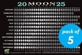 Cover: 2025 Moon Calendar Card (5 pack) - The  Experiment LLC