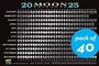 Cover: 2025 Moon Calendar Card (40 pack) - The Experiment LLC