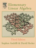 Cover: Elementary Linear Algebra - Academic Press