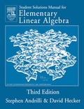 Cover: Solutions Manual for Elementary Linear Algebra - Academic Press