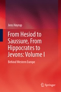 Cover: From Hesiod to Saussure, From Hippocrates to Jevons: Volume I - Springer