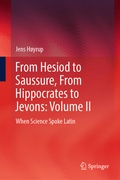 Cover: From Hesiod to Saussure, From Hippocrates to Jevons: Volume II - Springer