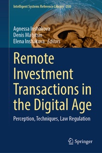 Abbildung von: Remote Investment Transactions in the Digital Age - Springer