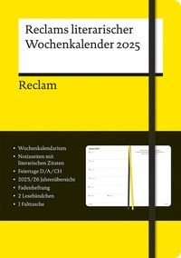 Abbildung von: Reclams literarischer Wochenkalender 2025 - Reclam