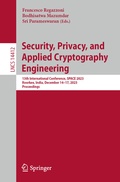 Cover: Security, Privacy, and Applied Cryptography Engineering - Springer