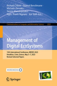 Enlarge image Cover: Management of Digital EcoSystems - Springer