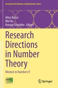 Cover: Research Directions in Number Theory - Springer