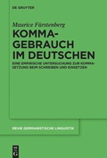 Cover: Kommagebrauch im Deutschen - De Gruyter