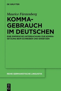 Abbildung von: Kommagebrauch im Deutschen - De Gruyter