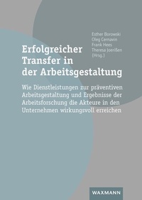 Abbildung von: Erfolgreicher Transfer in der Arbeitsgestaltung - Waxmann