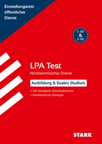 Abbildung von: STARK LPA Test - Einstellungstest öffentlicher Dienst - Stark Verlag