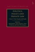 Abbildung von: Politics, Policy and Private Law - Hart Publishing