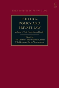 Abbildung von: Politics, Policy and Private Law - Hart Publishing