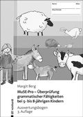 Cover: MuSE-Pro - &Uuml;berpr&uuml;fung grammatischer F&auml;higkeiten bei 5- bis 8-j&auml;hrigen Kindern - Ernst Reinhardt Verlag